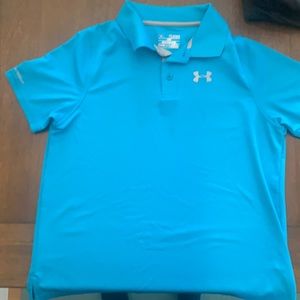 Under Armour blue polo good for golfing aswell